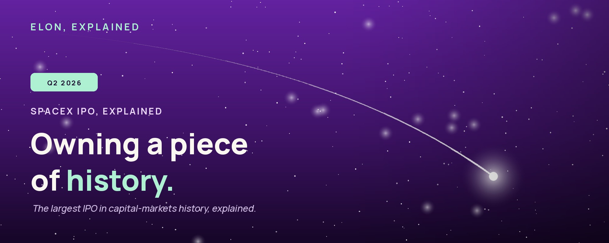 Cover of the Elon, Explained guide to the SpaceX IPO