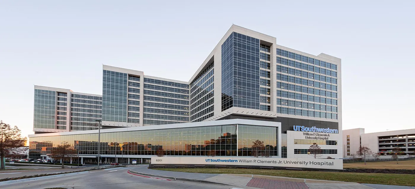 UT Southwestern Medical Center's William P. Clements Jr. University Hospital in Dallas, Texas